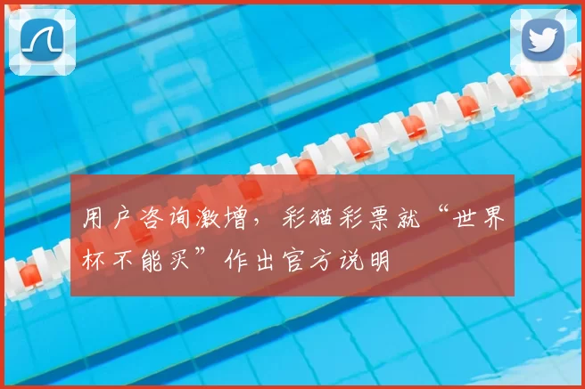 用户咨询激增,彩猫彩票就“世界杯不能买”作出官方说明