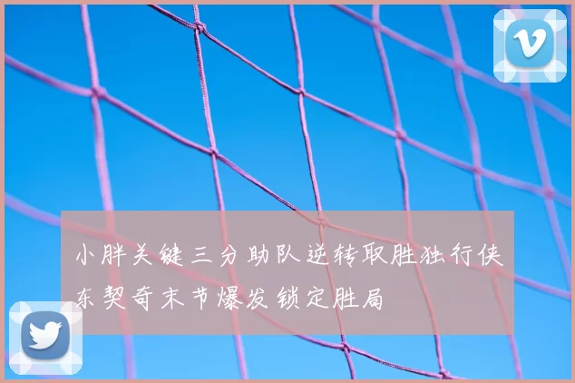 小胖关键三分助队逆转取胜独行侠东契奇末节爆发锁定胜局
