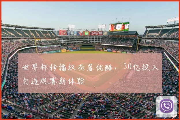 世界杯转播权花落优酷,30亿投入打造观赛新体验